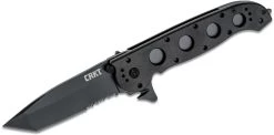 CRKT CR-M16-14ZLEK Tanto Blackout With Triple Point Serrations